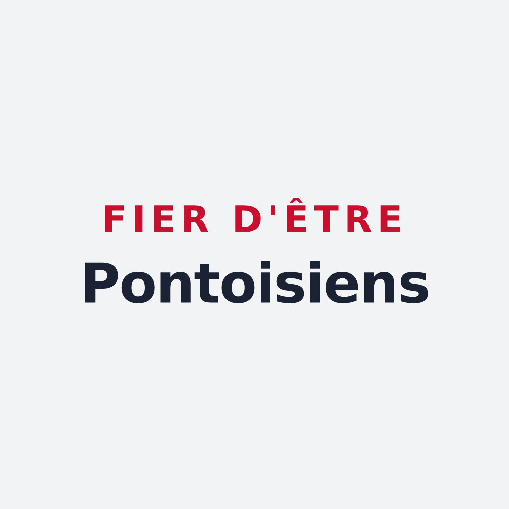 Poster « Fier d'être Pontoisiens » — design pour Pontoise-lès-Noyon