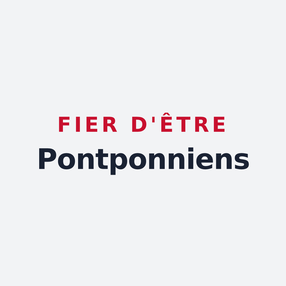 Poster « Fier d'être Pontponniens » — design pour Pontpoint