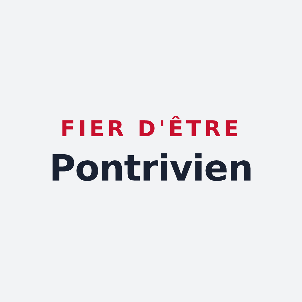 Poster « Fier d'être Pontrivien » — design pour Pontrieux