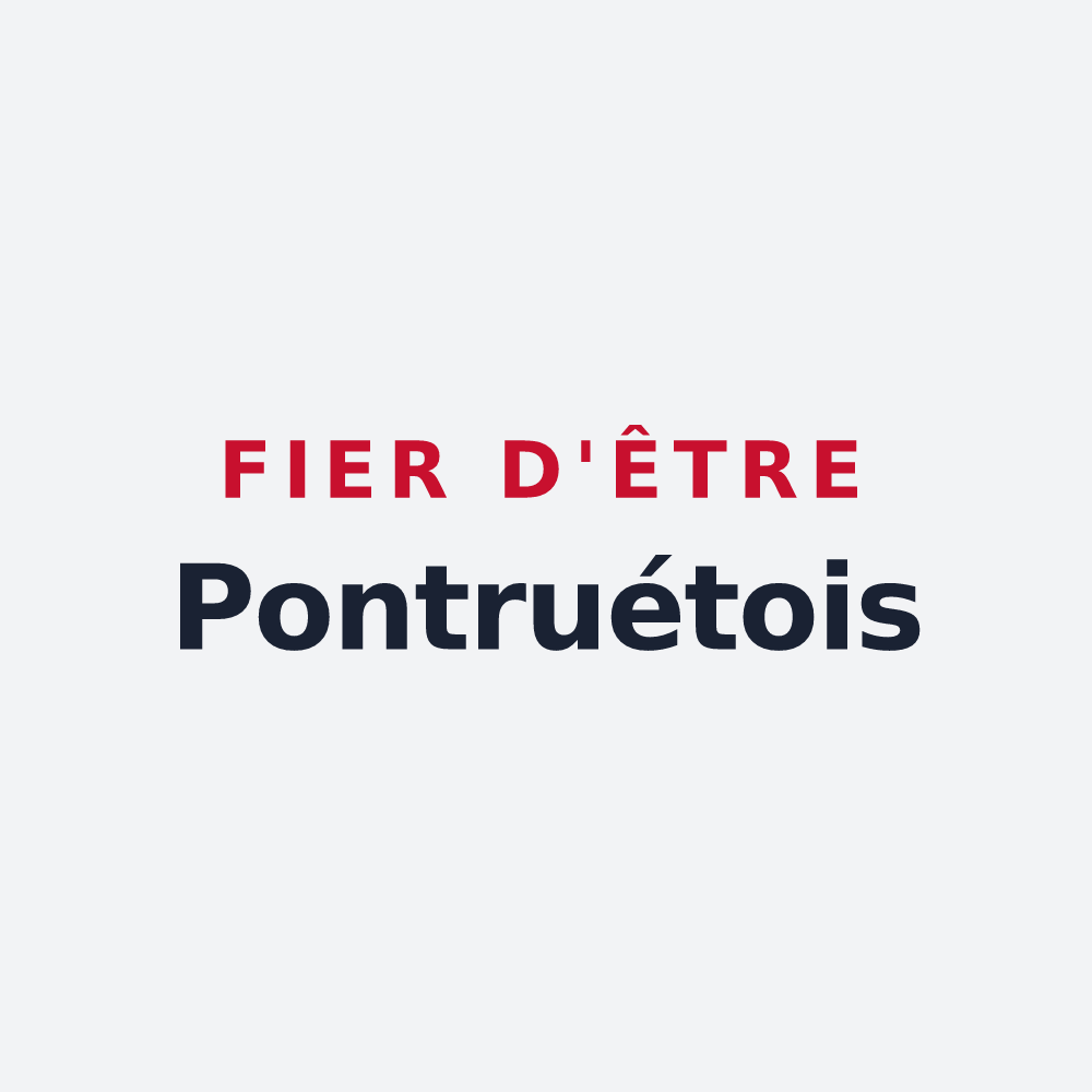 Poster « Fier d'être Pontruétois » — design pour Pontruet
