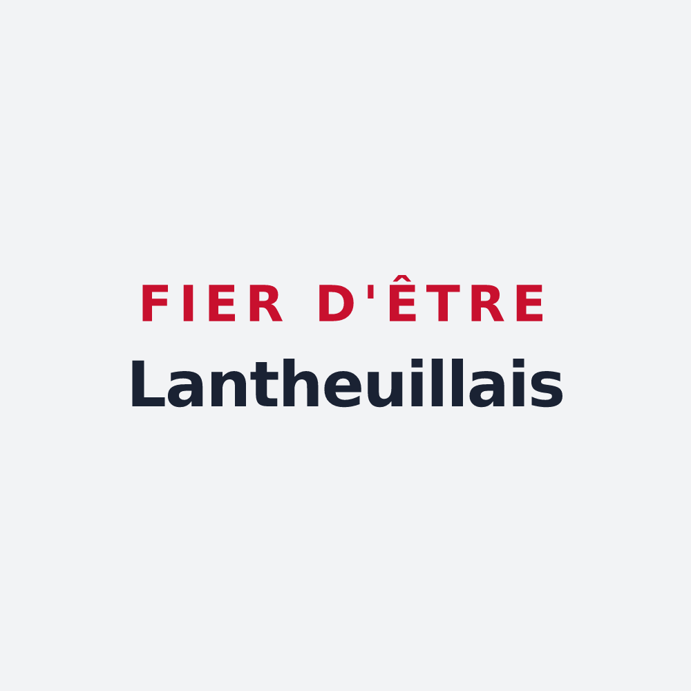 Poster « Fier d'être Lantheuillais » — design pour Ponts sur Seulles