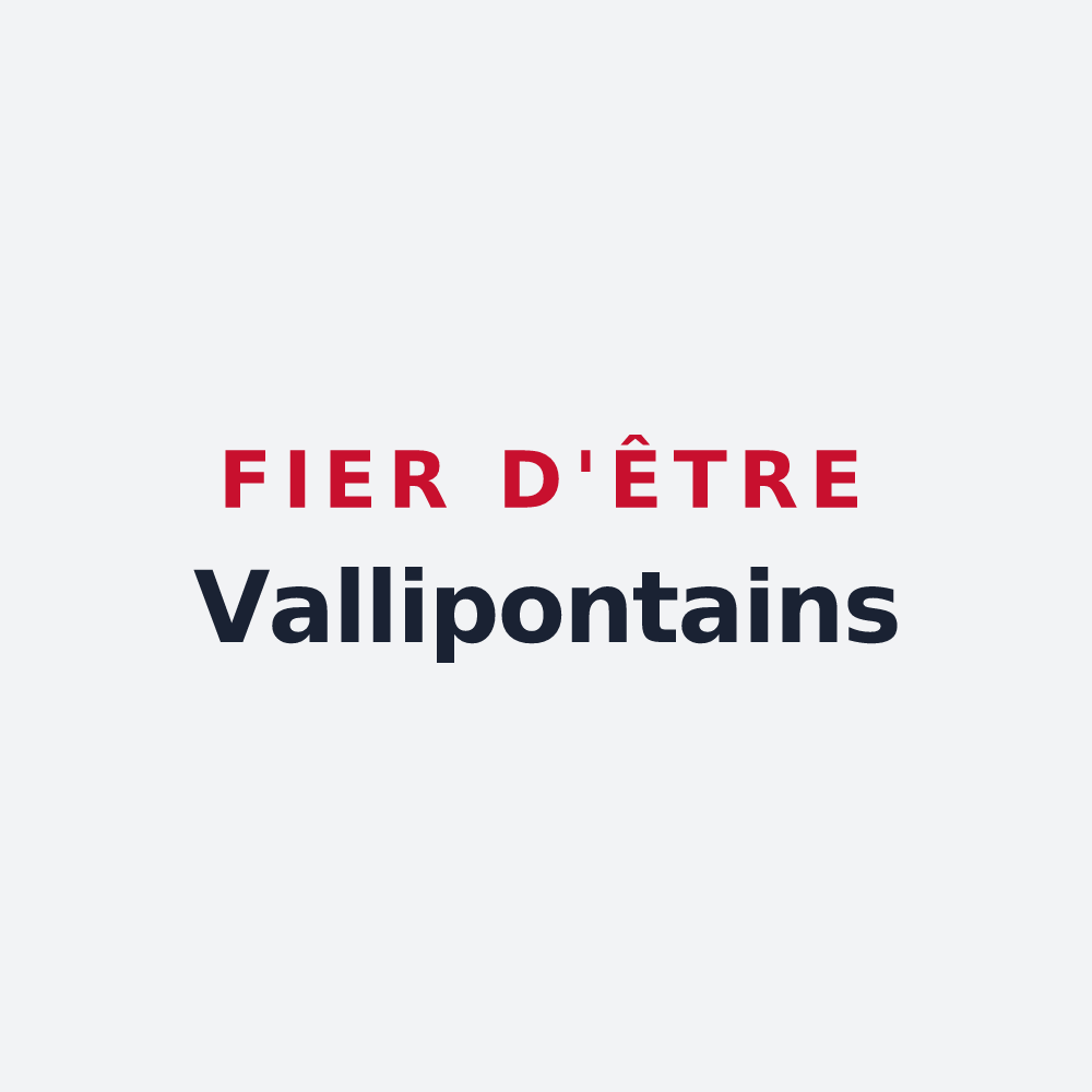 Poster « Fier d'être Vallipontains » — design pour Pontvallain