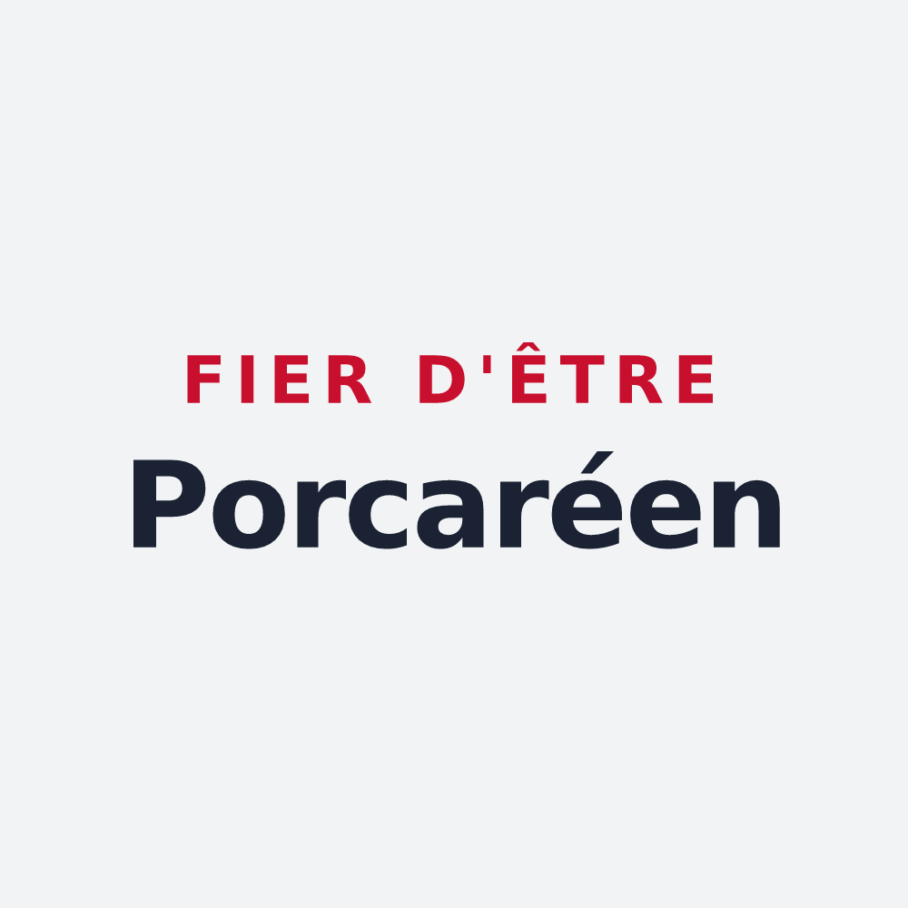 Poster « Fier d'être Porcaréen » — design pour Porcaro