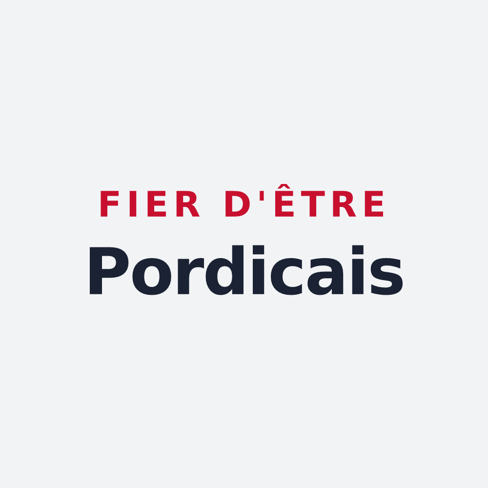 Poster « Fier d'être Pordicais » — design pour Pordic
