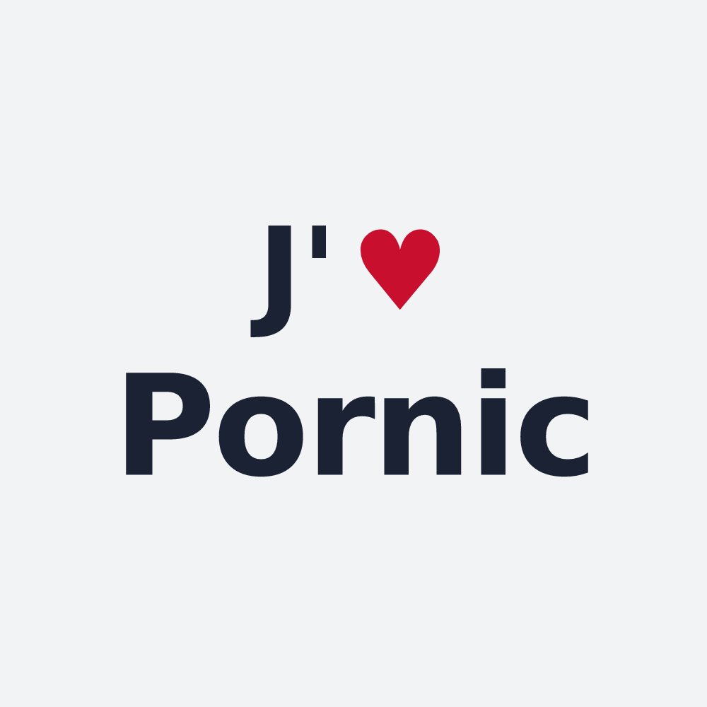 Poster personnalisé Pornic — design J'aime Pornic