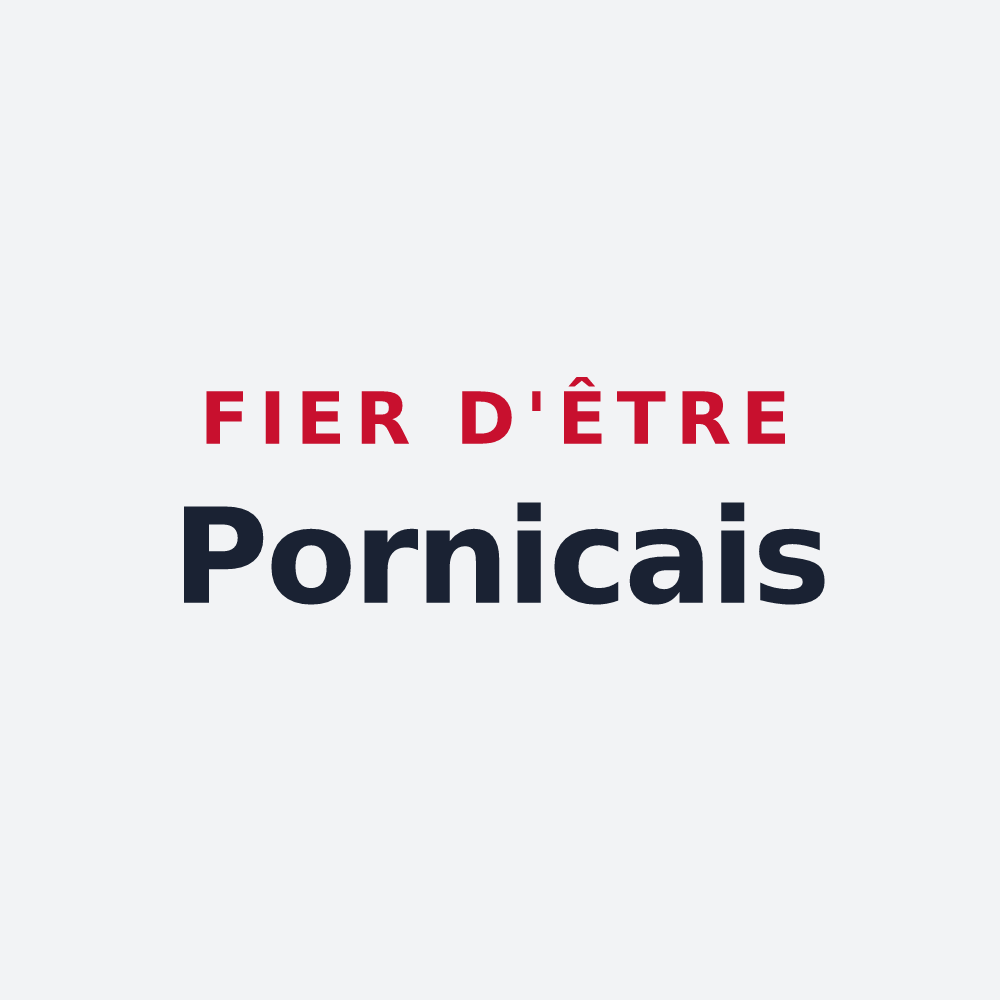 Poster « Fier d'être Pornicais » — design pour Pornic