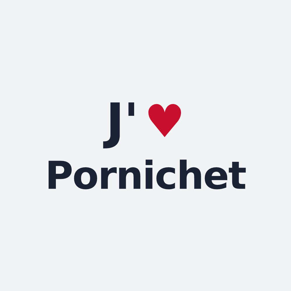 Poster personnalisé Pornichet — design J'aime Pornichet