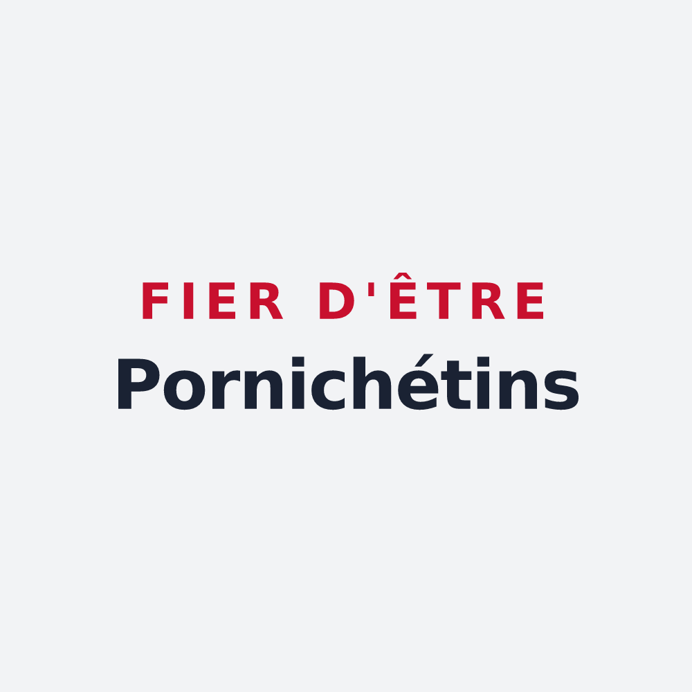 Poster « Fier d'être Pornichétins » — design pour Pornichet