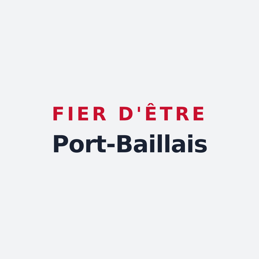 Poster « Fier d'être Port-Baillais » — design pour Port-Bail-sur-Mer