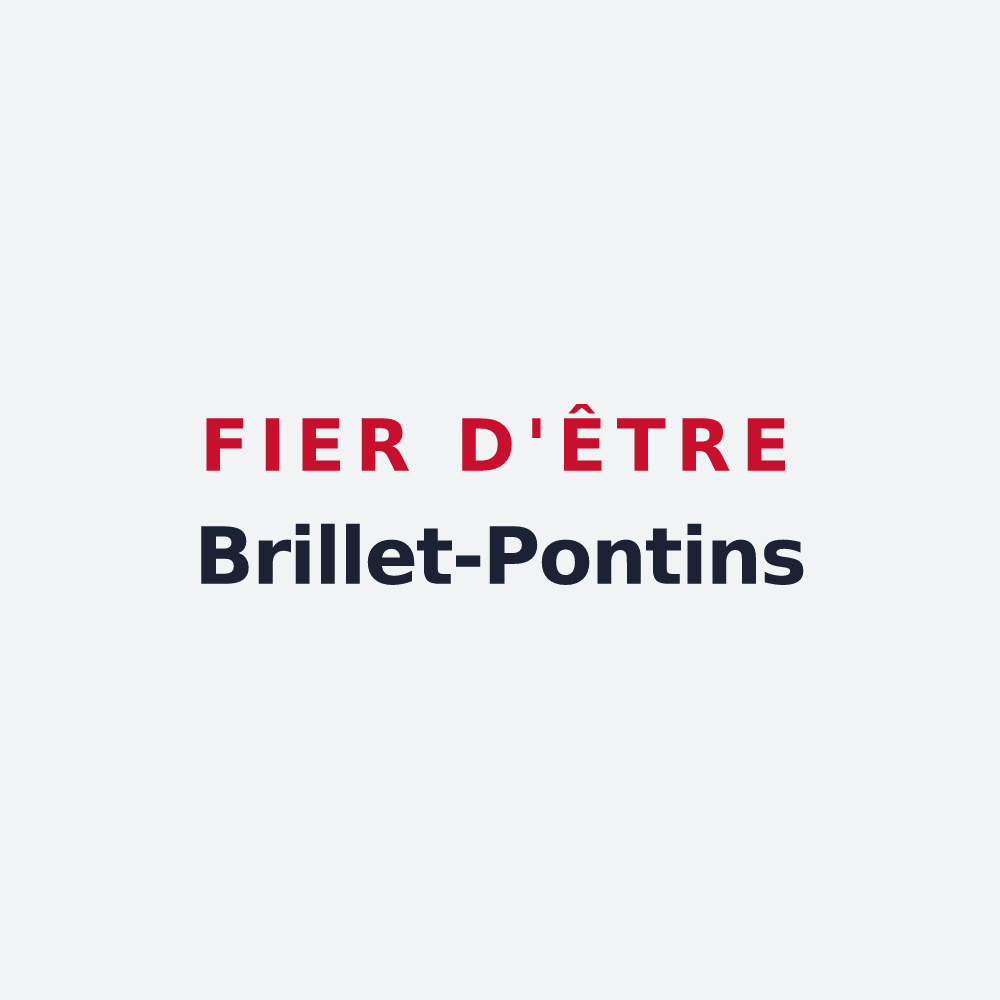 Poster « Fier d'être Brillet-Pontins » — design pour Port-Brillet