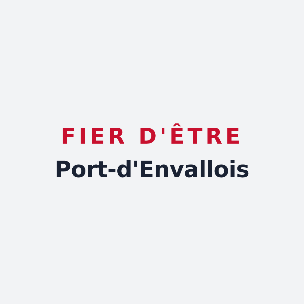 Poster « Fier d'être Port-d'Envallois » — design pour Port-d'Envaux