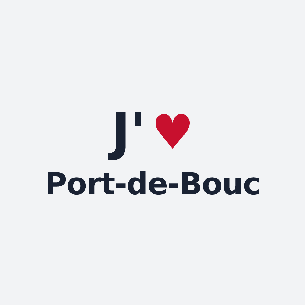 Poster personnalisé Port-de-Bouc — design J'aime Port-de-Bouc