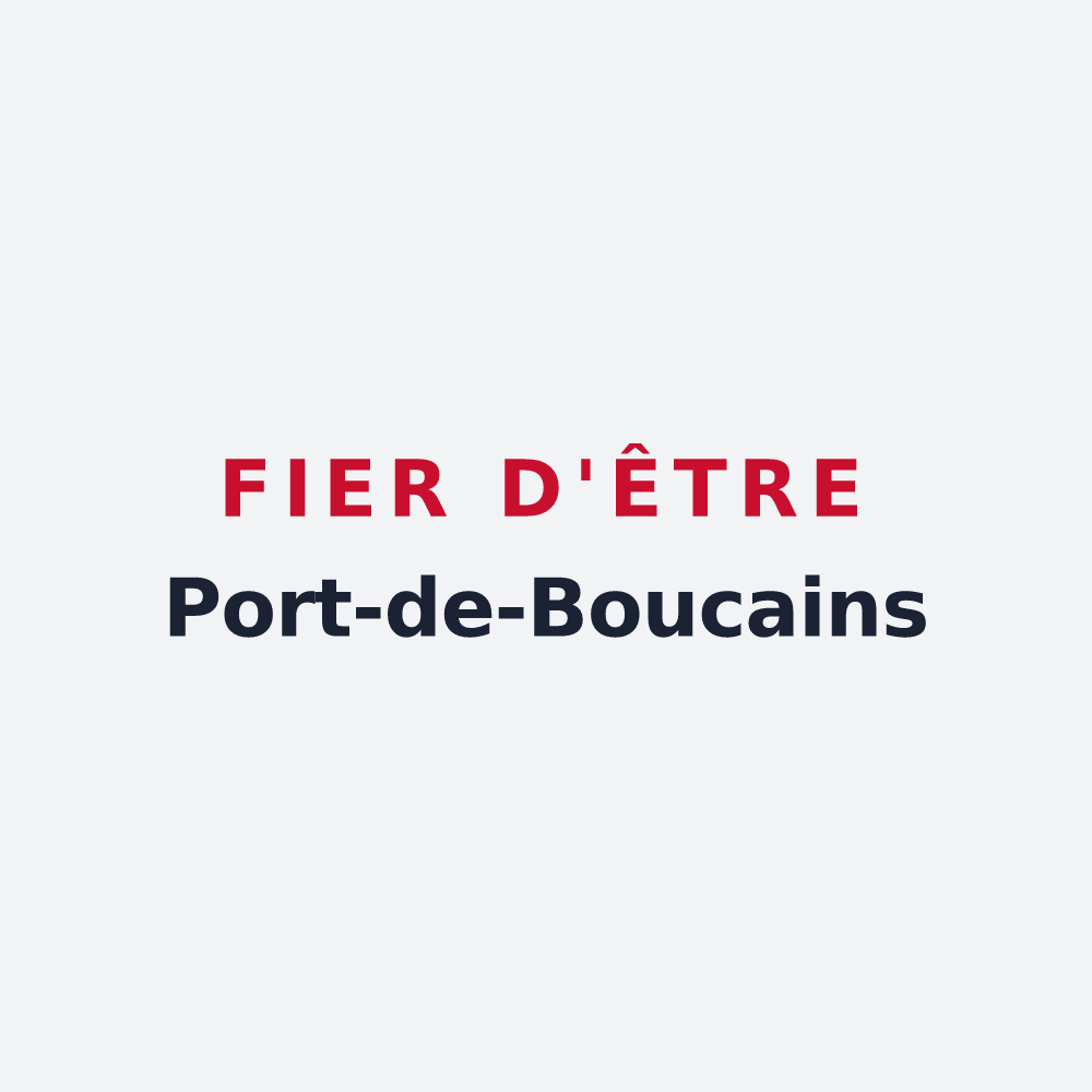 Poster « Fier d'être Port-de-Boucains » — design pour Port-de-Bouc