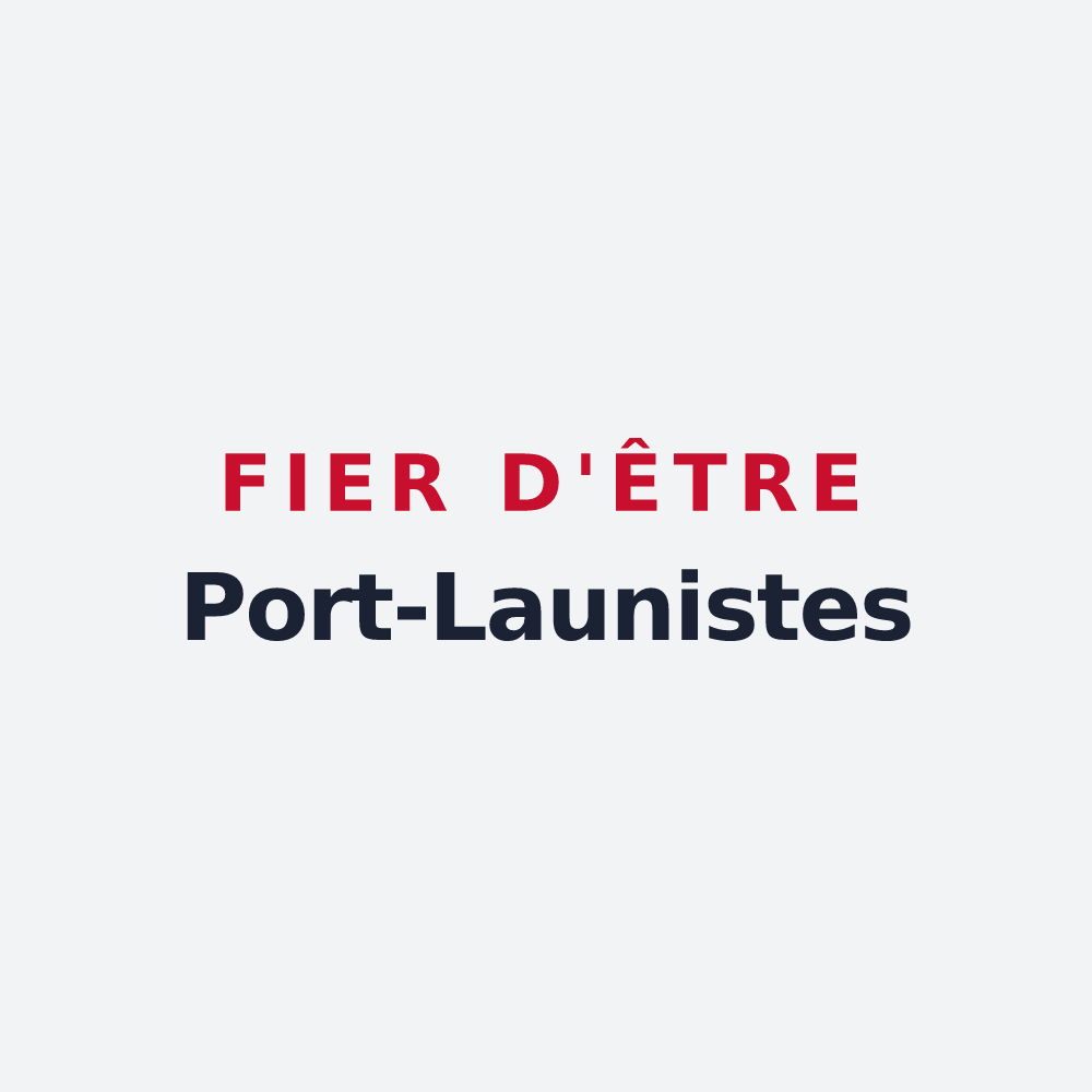 Poster « Fier d'être Port-Launistes » — design pour Port-Launay