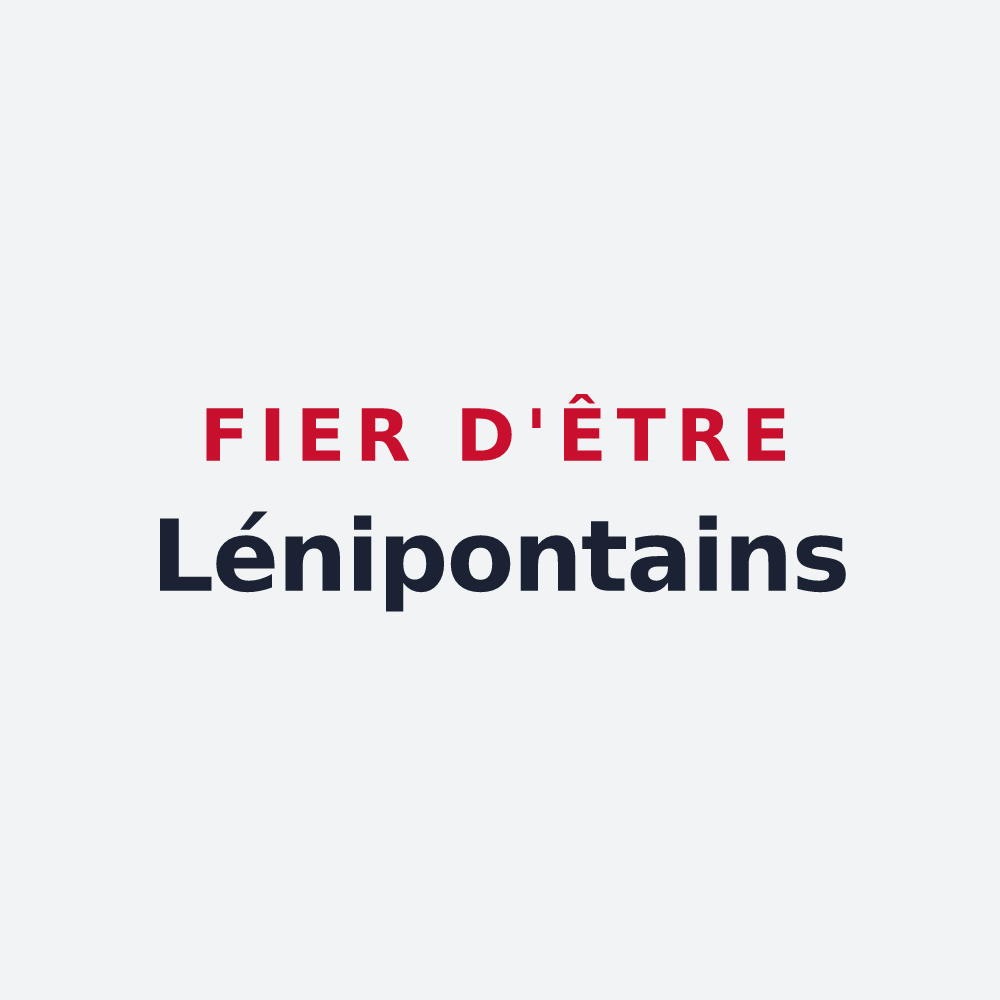 Poster « Fier d'être Lénipontains » — design pour Port-Lesney