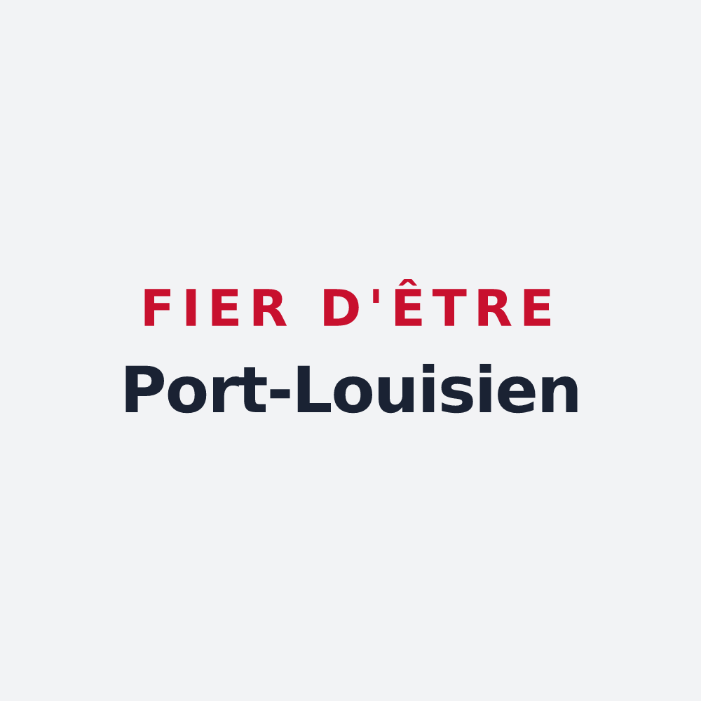 Poster « Fier d'être Port-Louisien » — design pour Port-Louis