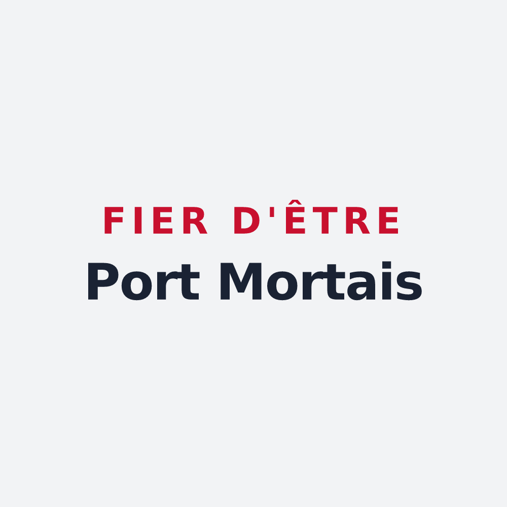 Poster « Fier d'être Port Mortais » — design pour Port-Mort