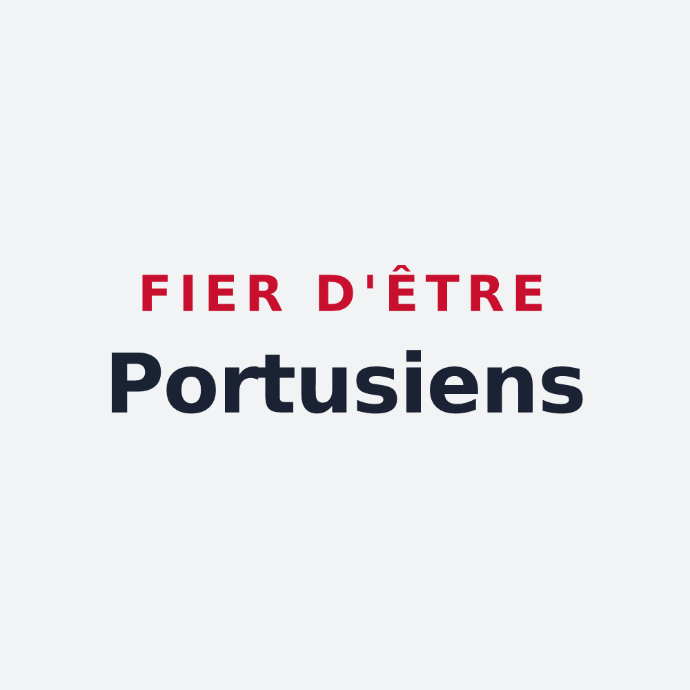 Poster « Fier d'être Portusiens » — design pour Port-sur-Saône
