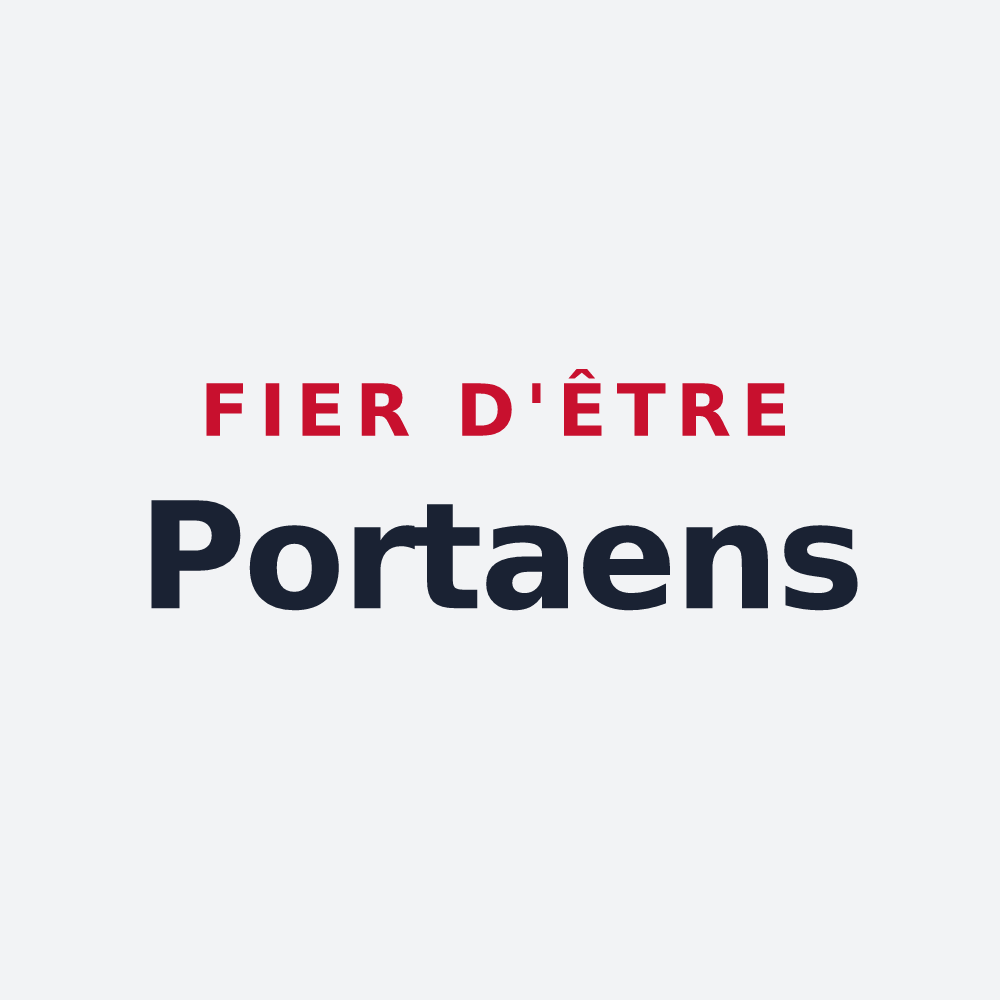 Poster « Fier d'être Portaens » — design pour Porta