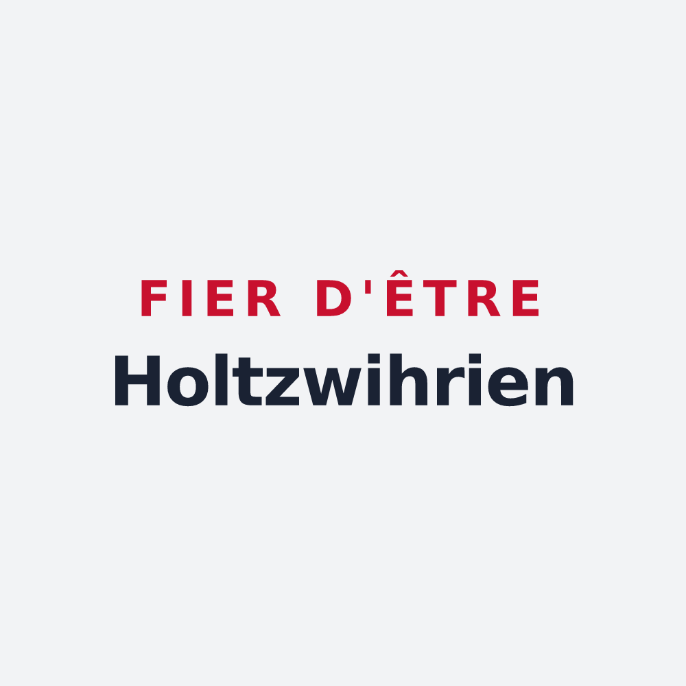 Poster « Fier d'être Holtzwihrien » — design pour Porte du Ried