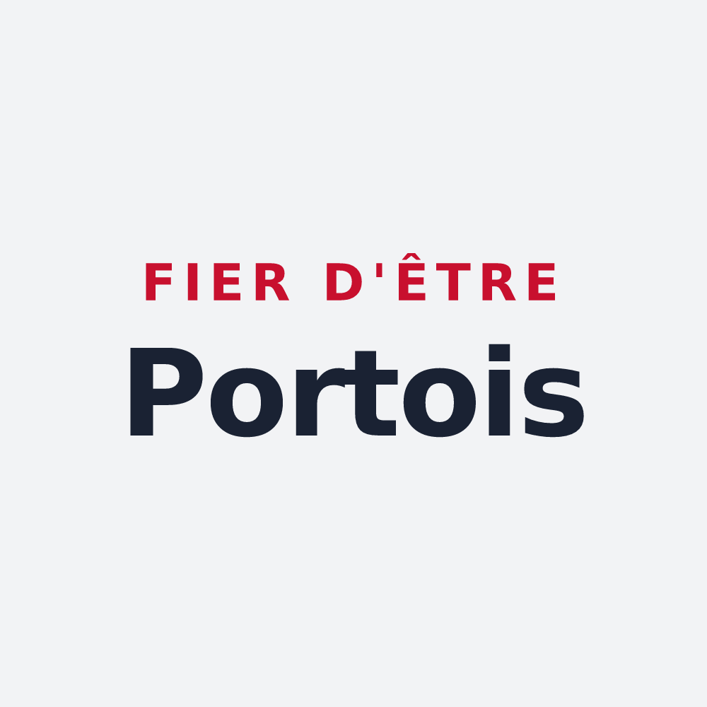 Poster « Fier d'être Portois » — design pour Portes