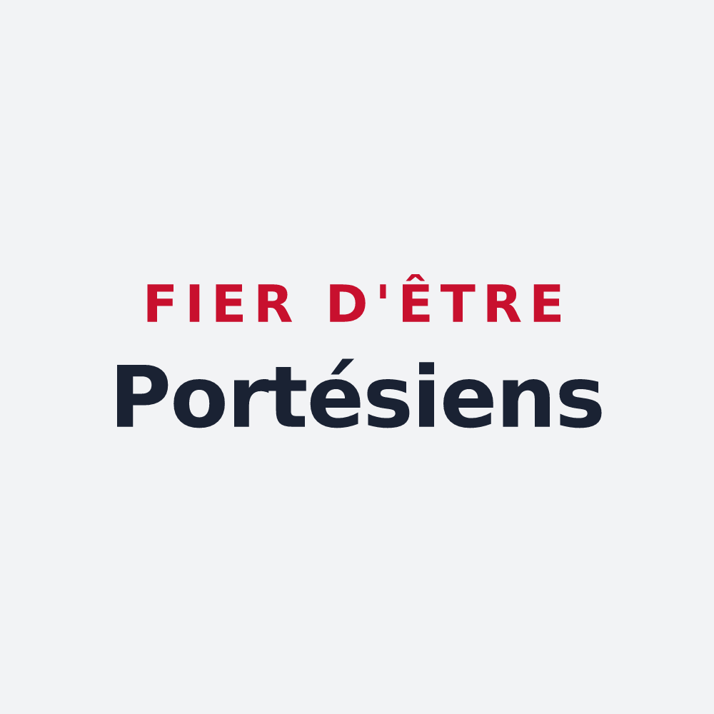 Poster « Fier d'être Portésiens » — design pour Portes