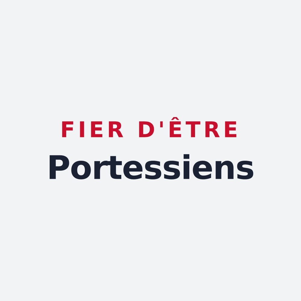 Poster « Fier d'être Portessiens » — design pour Portieux