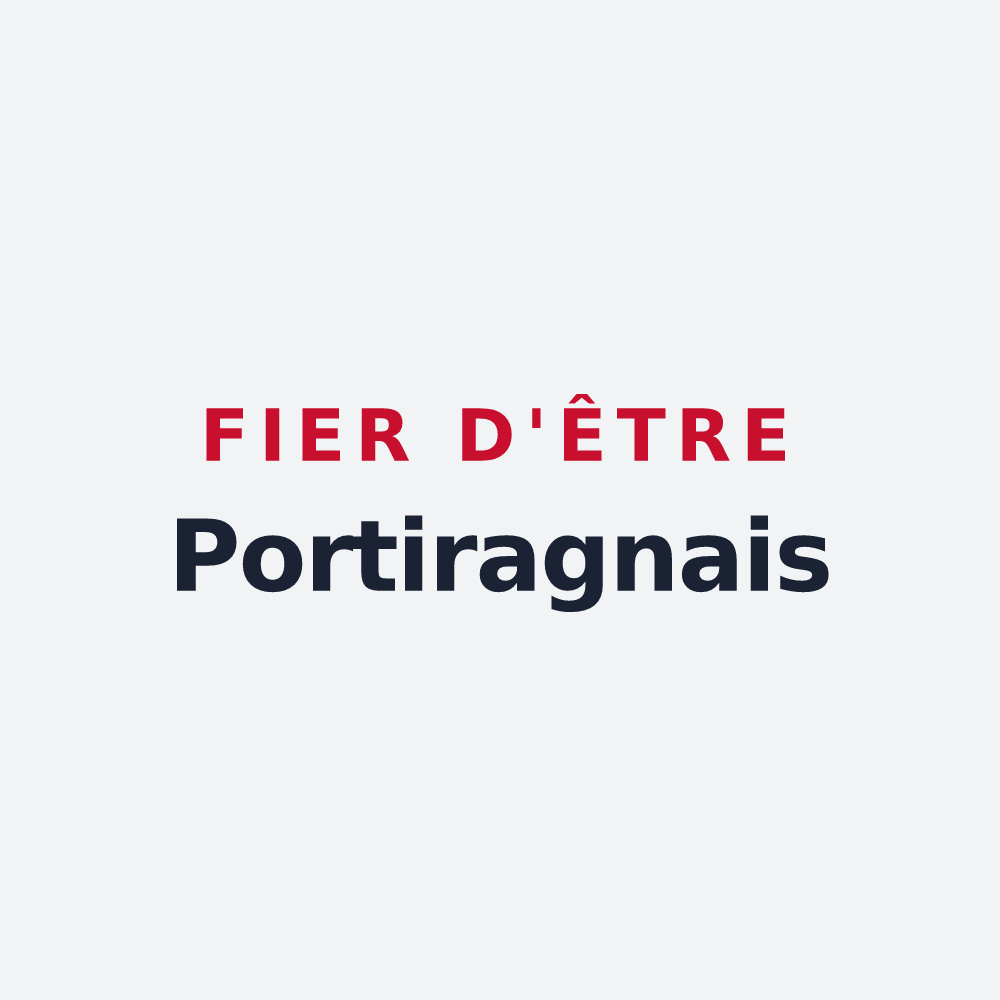Poster « Fier d'être Portiragnais » — design pour Portiragnes