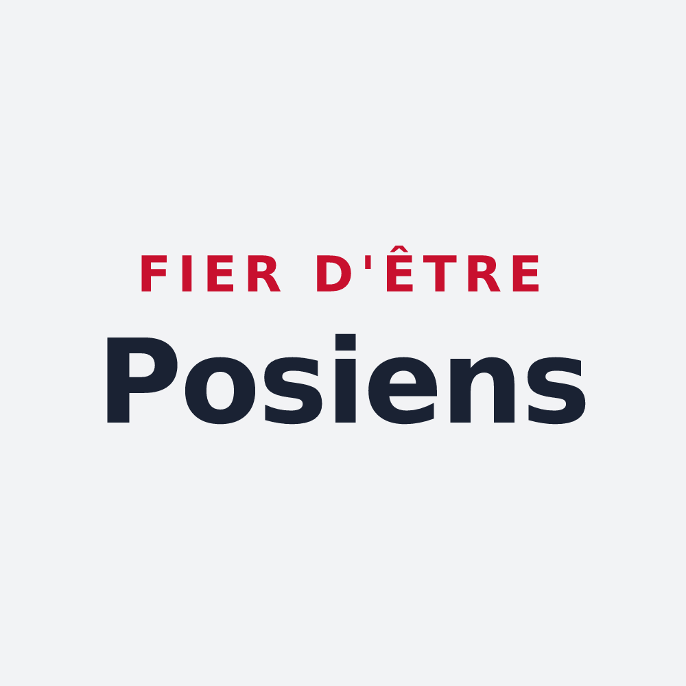 Poster « Fier d'être Posiens » — design pour Poses
