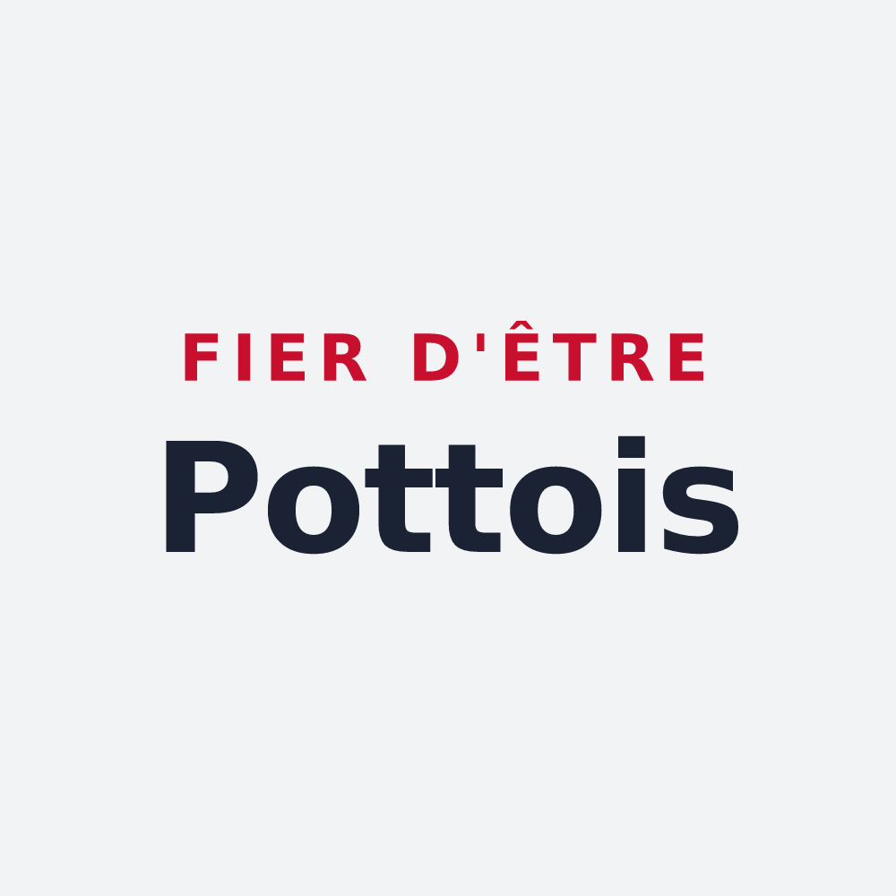 Poster « Fier d'être Pottois » — design pour Potte