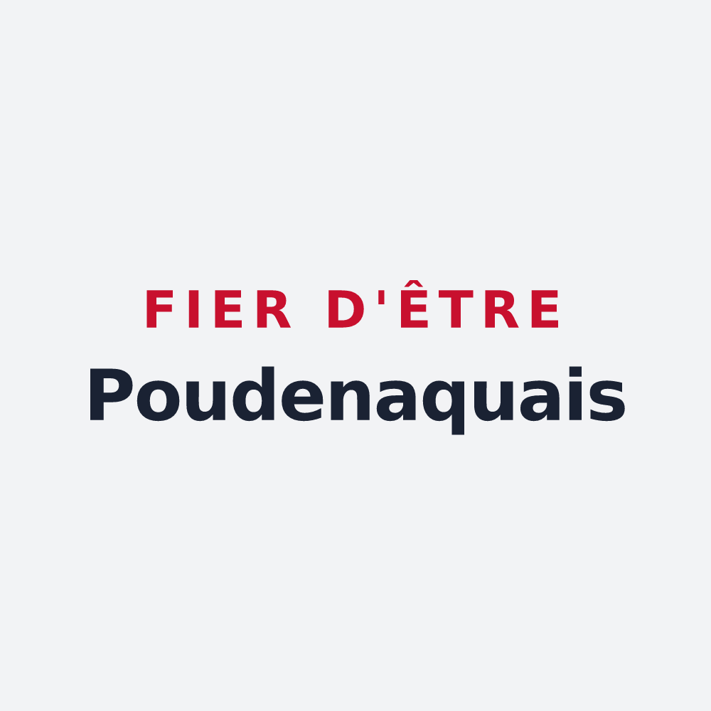 Poster « Fier d'être Poudenaquais » — design pour Poudenas