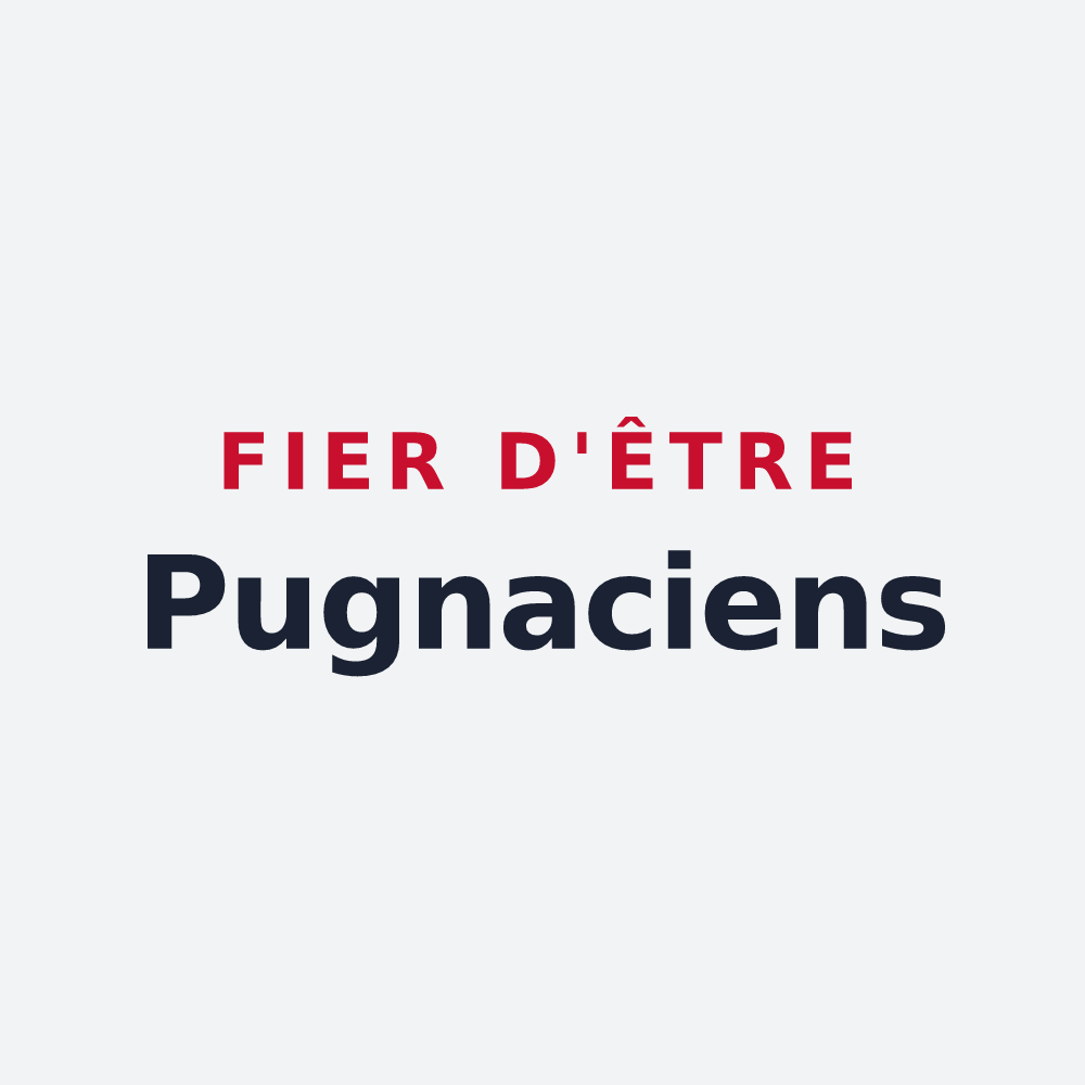 Poster « Fier d'être Pugnaciens » — design pour Pougne-Hérisson