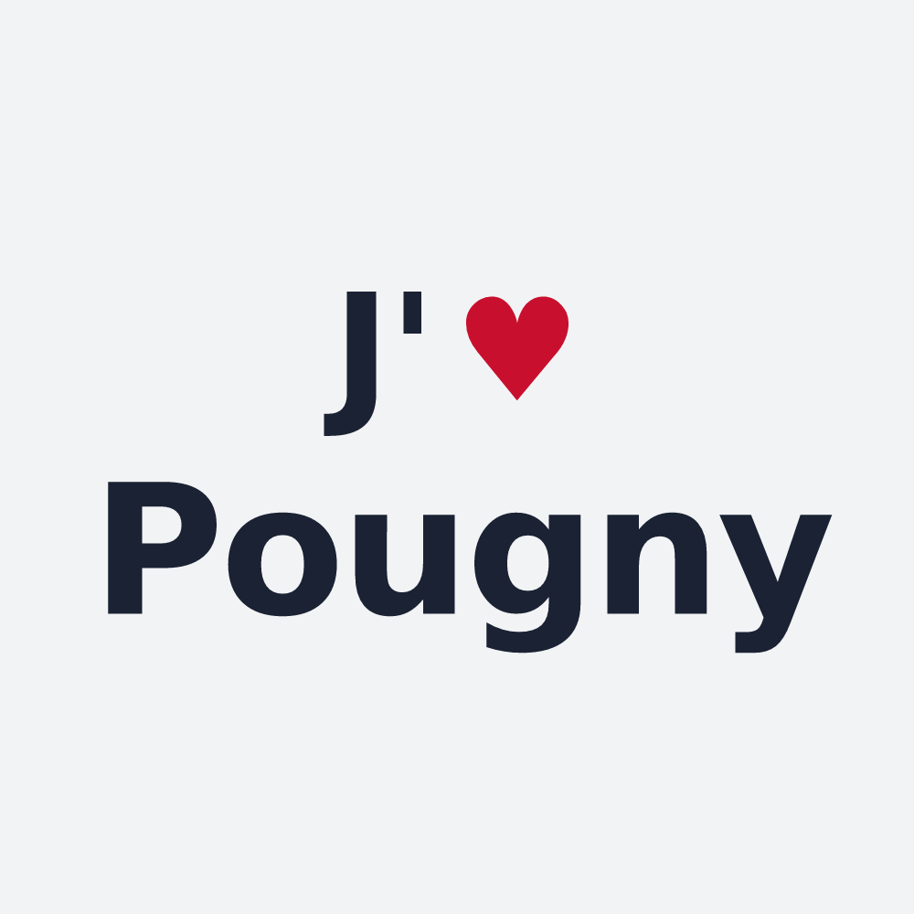 Poster personnalisé Pougny — design J'aime Pougny