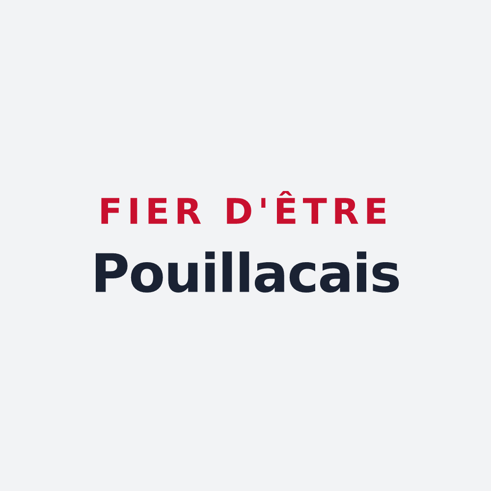 Poster « Fier d'être Pouillacais » — design pour Pouillac