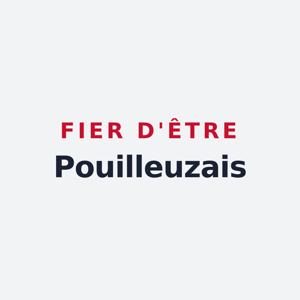 Poster « Fier d'être Pouilleuzais » — design pour Pouillé