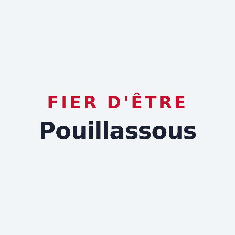 Poster « Fier d'être Pouillassous » — design pour Pouillé
