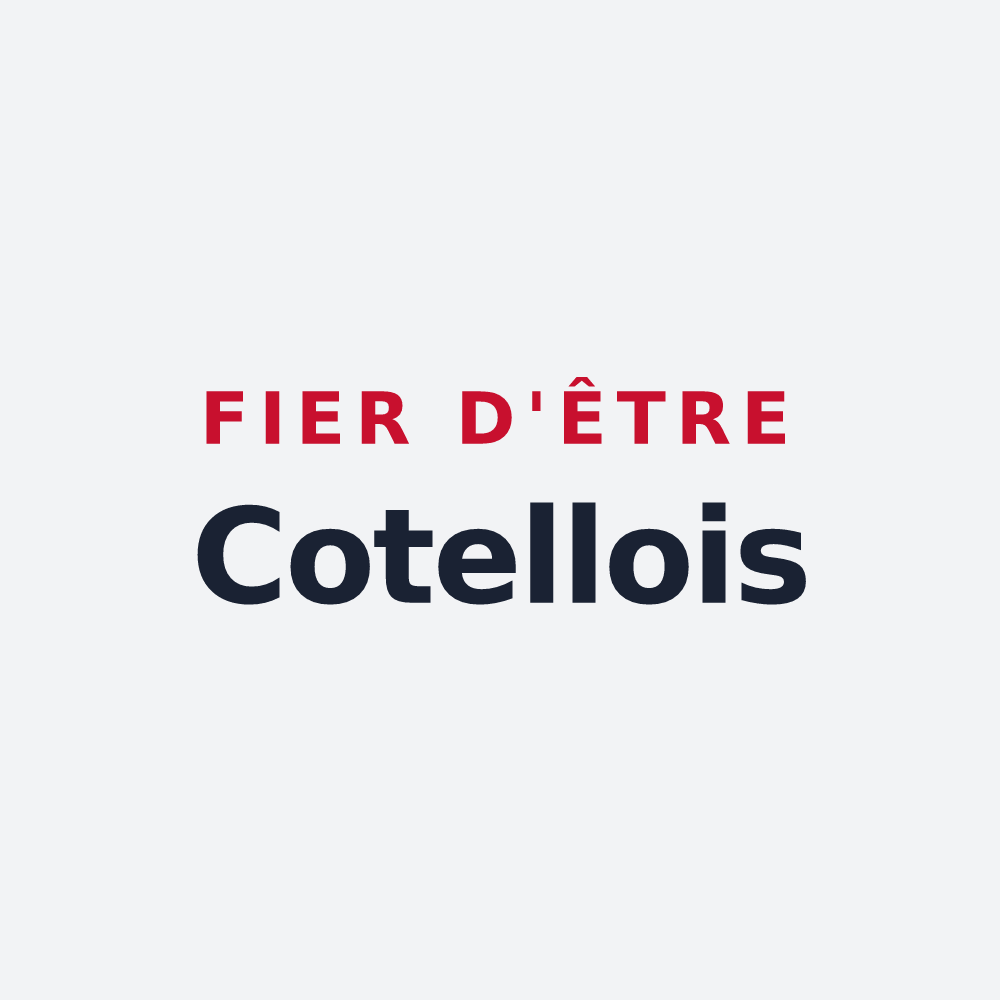 Poster « Fier d'être Cotellois » — design pour Pouillé-les-Côteaux