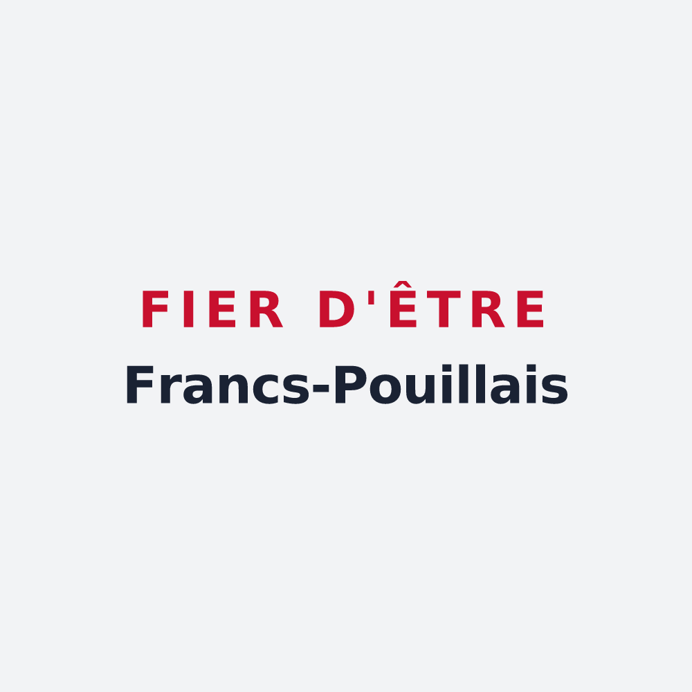 Poster « Fier d'être Francs-Pouillais » — design pour Pouilley-Français