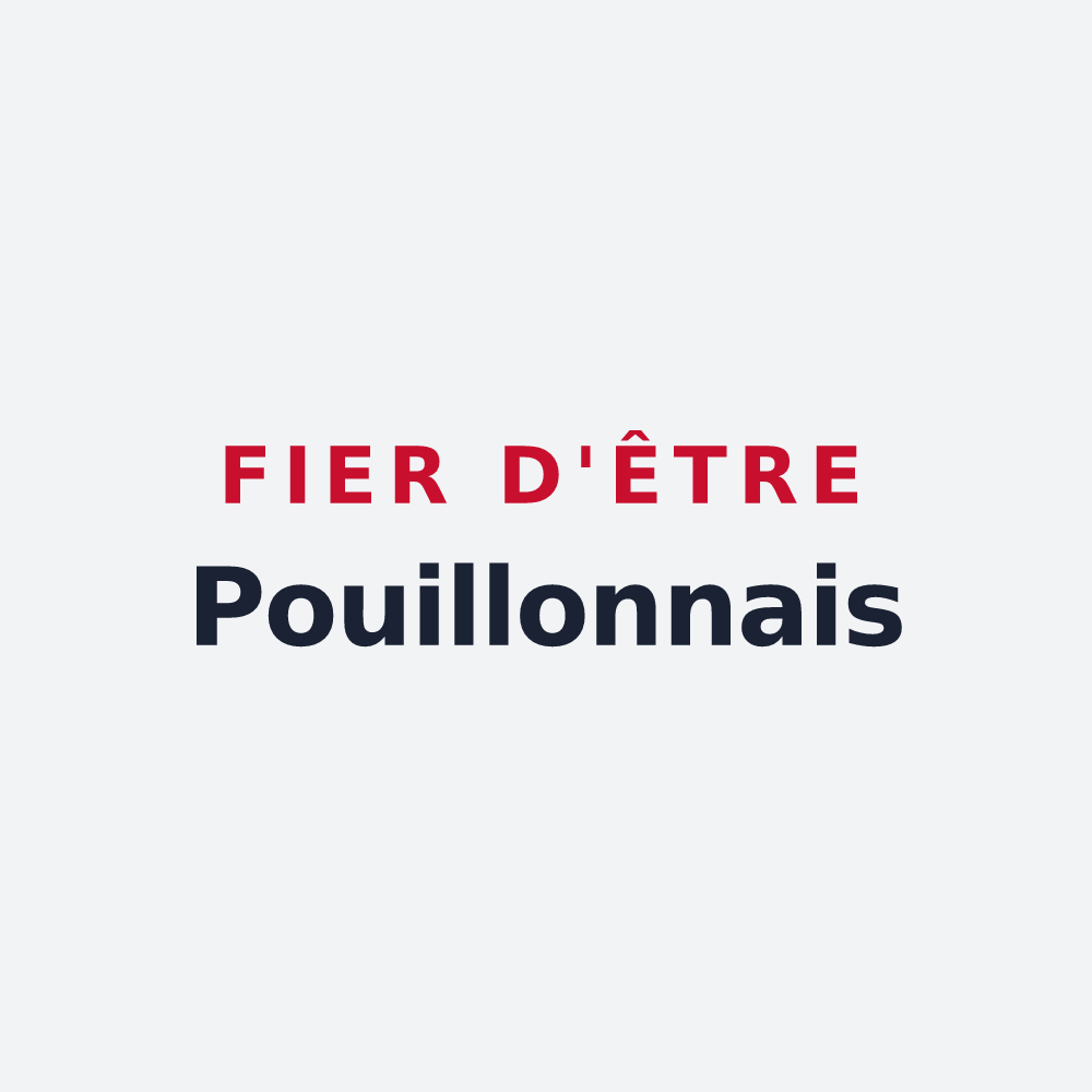 Poster « Fier d'être Pouillonnais » — design pour Pouillon