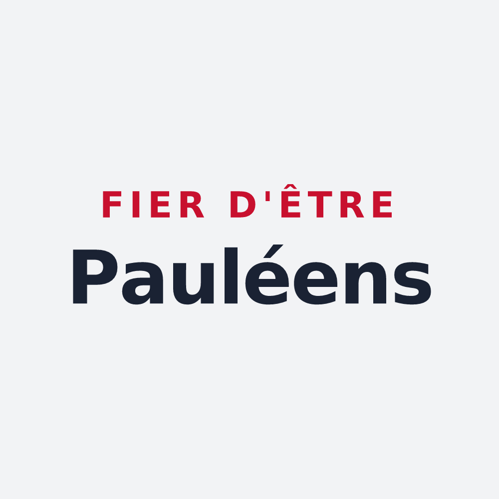 Poster « Fier d'être Pauléens » — design pour Pouilly