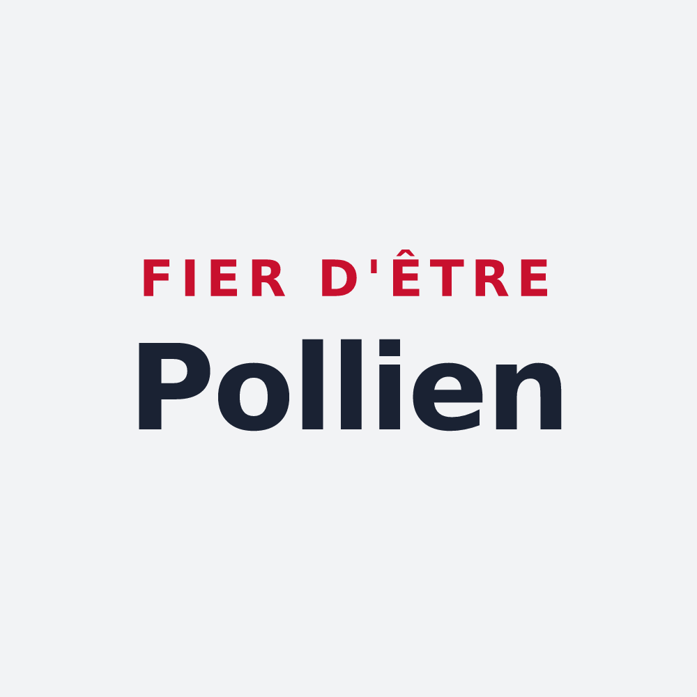 Poster « Fier d'être Pollien » — design pour Pouilly-en-Auxois