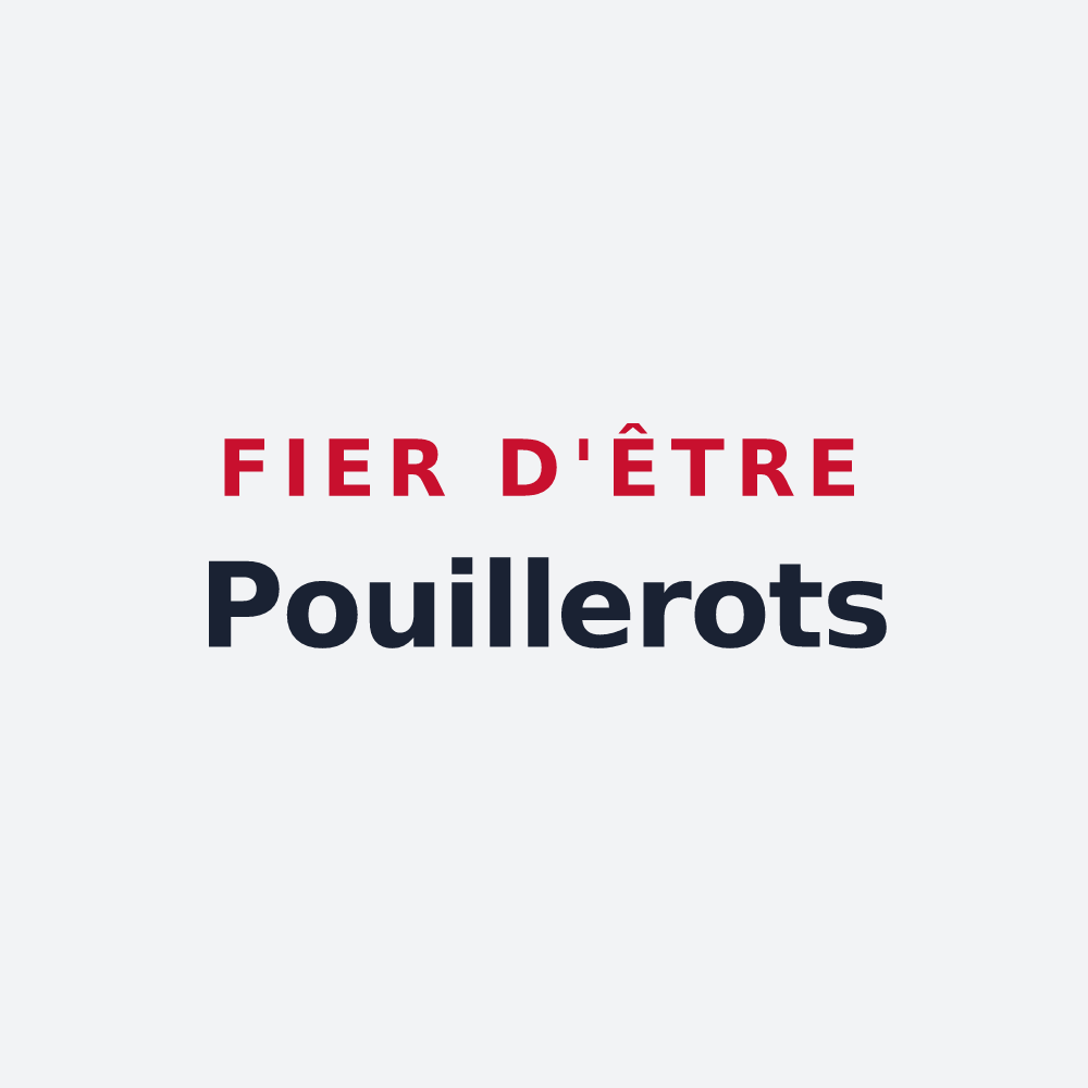 Poster « Fier d'être Pouillerots » — design pour Pouilly-les-Nonains