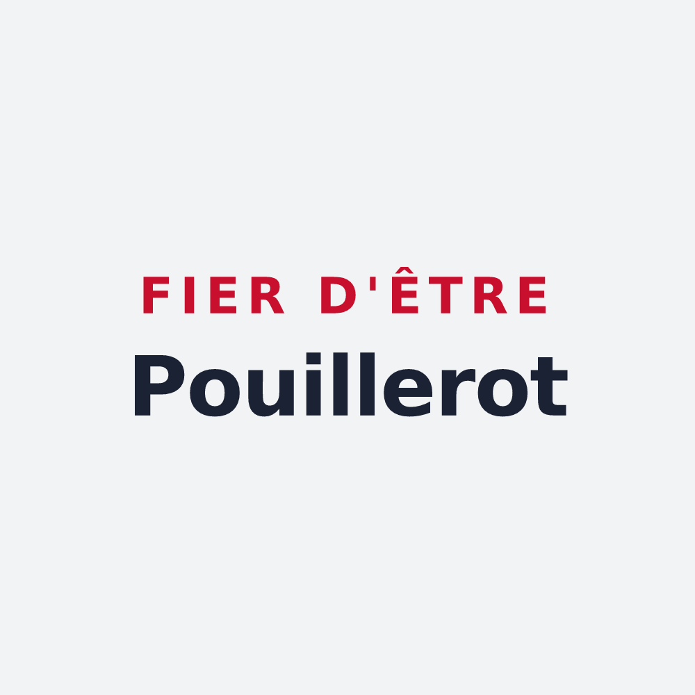Poster « Fier d'être Pouillerot » — design pour Pouilly