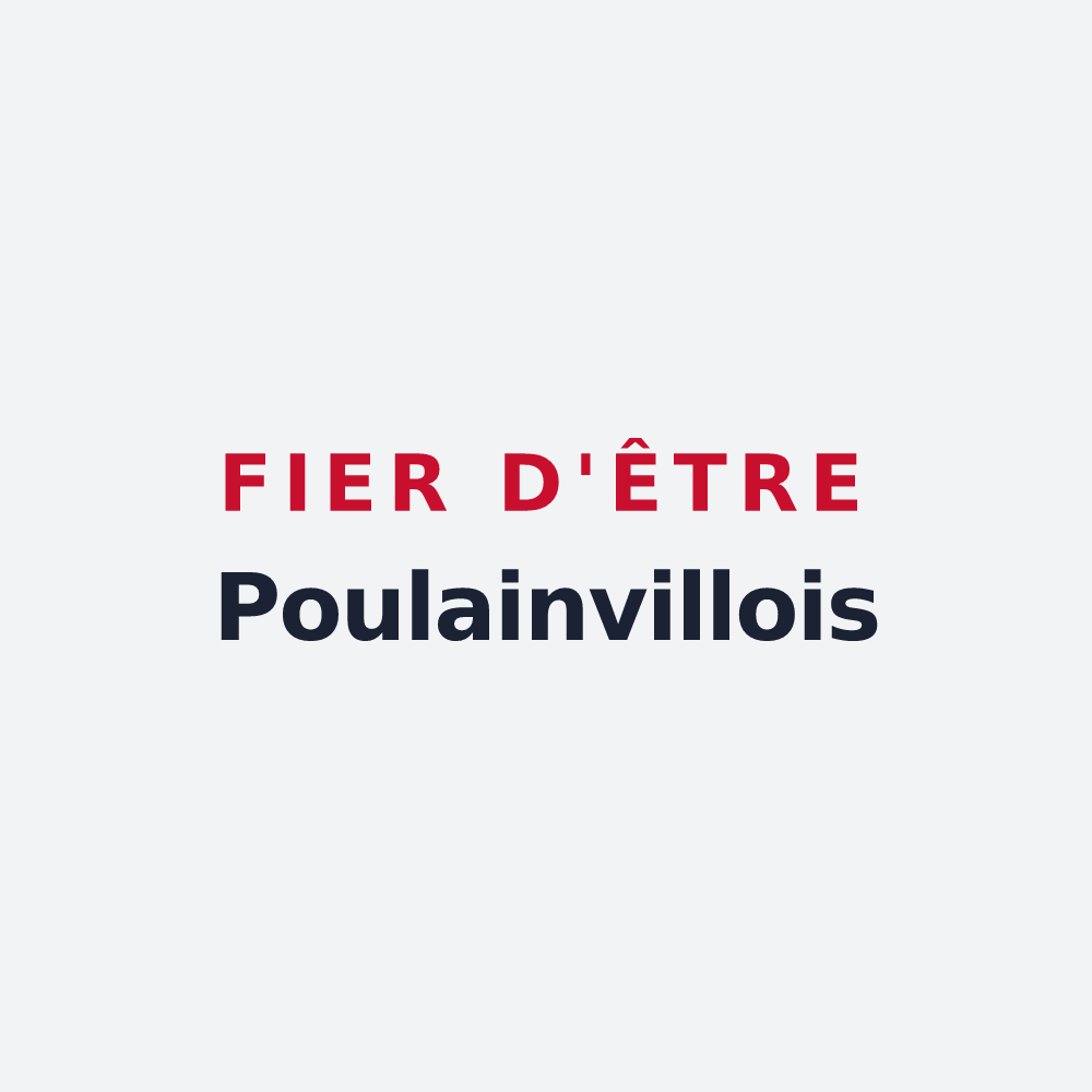 Poster « Fier d'être Poulainvillois » — design pour Poulainville