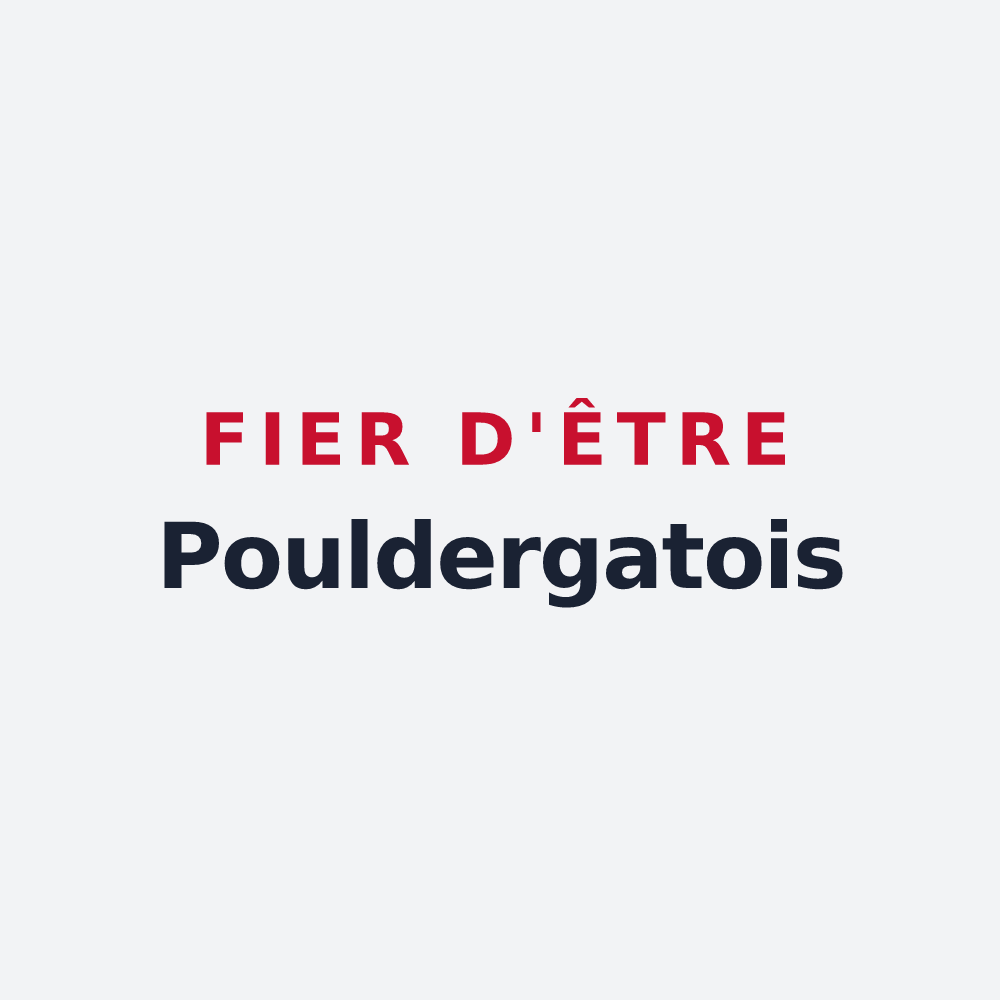 Poster « Fier d'être Pouldergatois » — design pour Pouldergat
