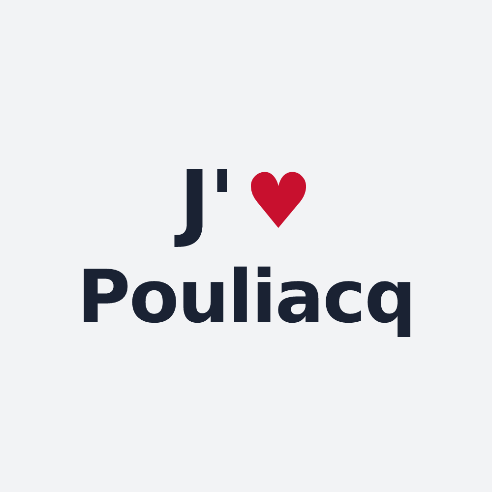 Poster personnalisé Pouliacq — design J'aime Pouliacq