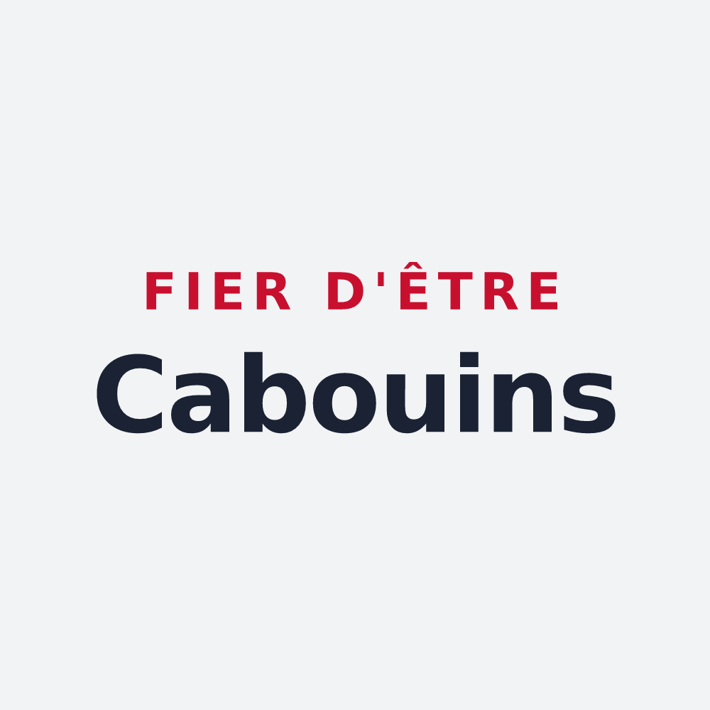Poster « Fier d'être Cabouins » — design pour Pouligny-Saint-Pierre