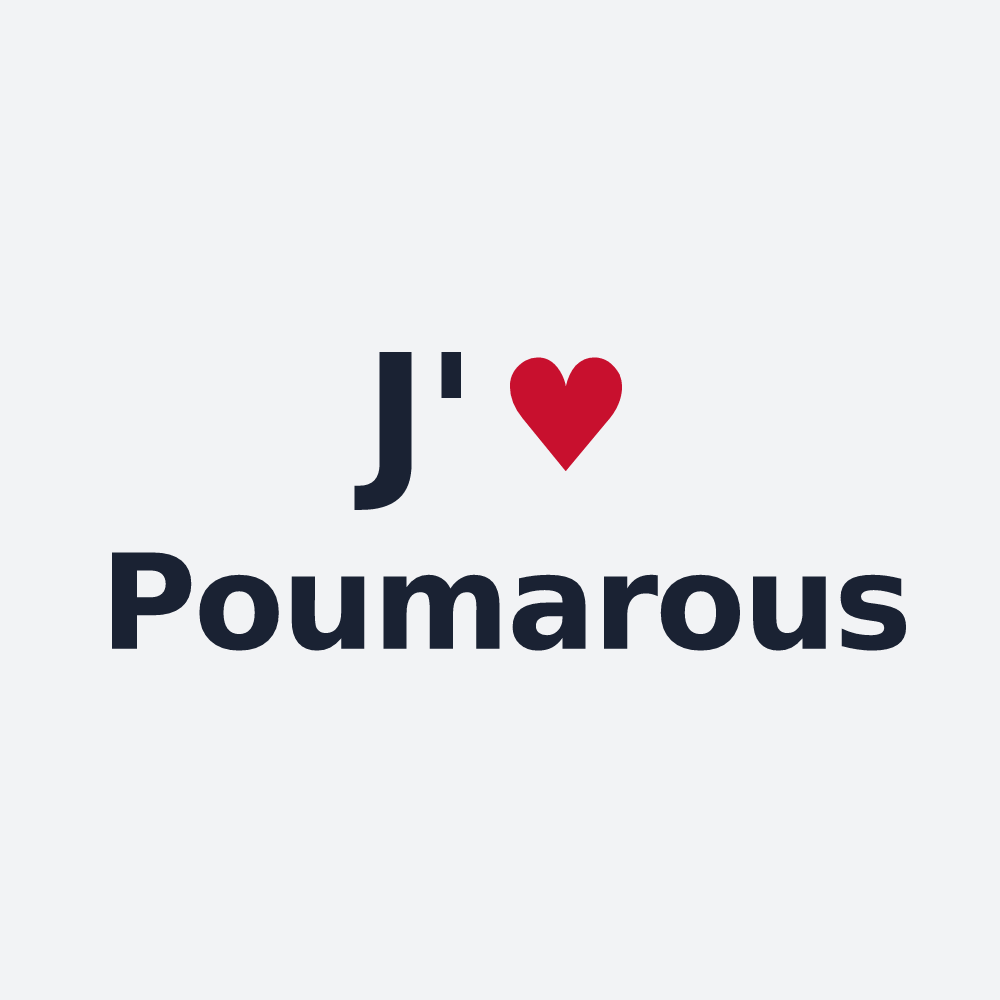 Poster personnalisé Poumarous — design J'aime Poumarous