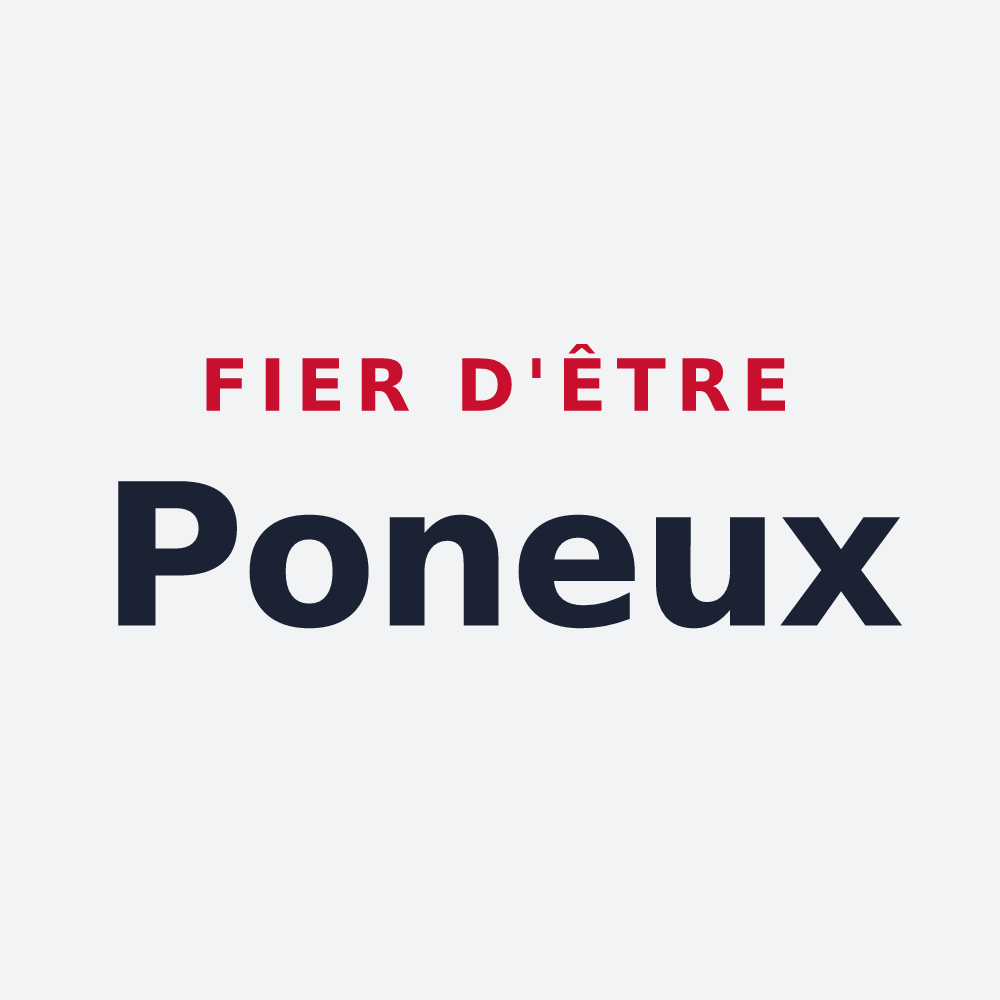 Poster « Fier d'être Poneux » — design pour Pournoy-la-Grasse