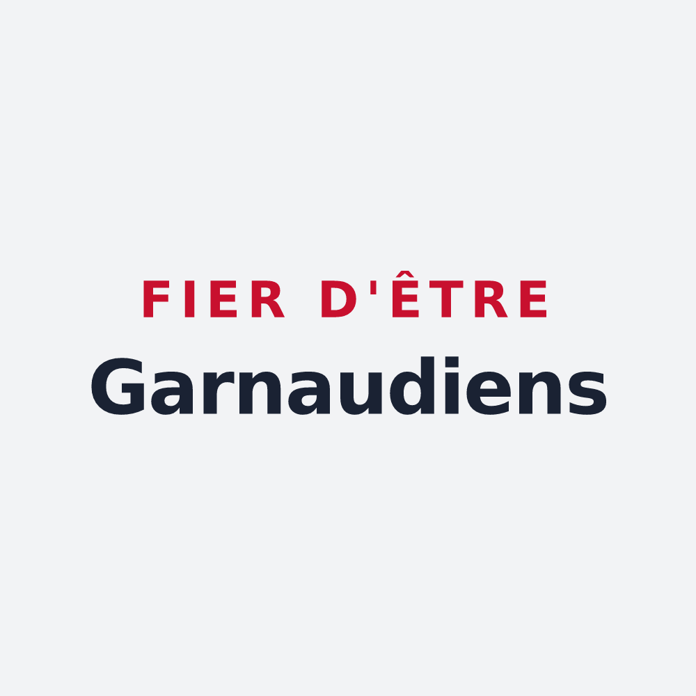 Poster « Fier d'être Garnaudiens » — design pour Poursay-Garnaud